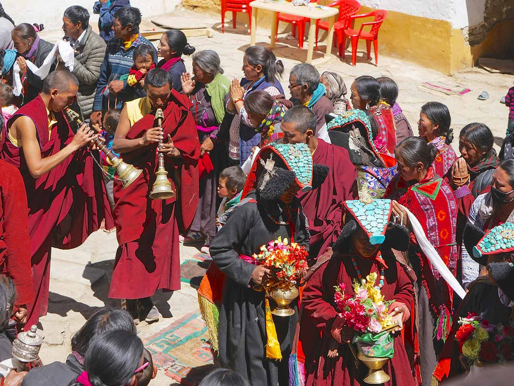 Reverencing the Rinpoche, Korzok monastery