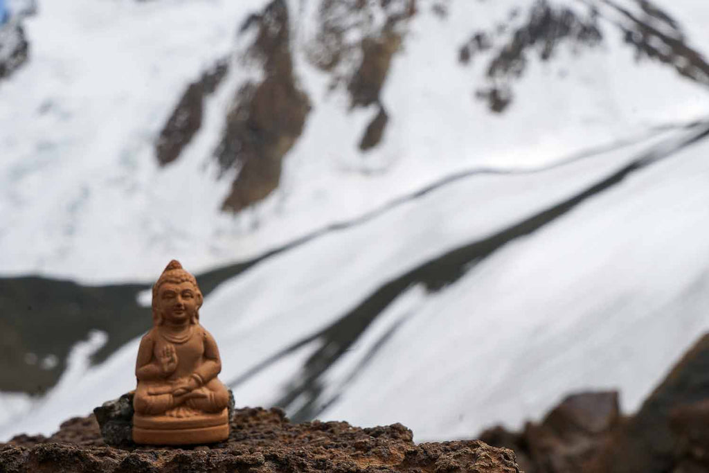 Our Small Buddha Statue in front of Chomotang
