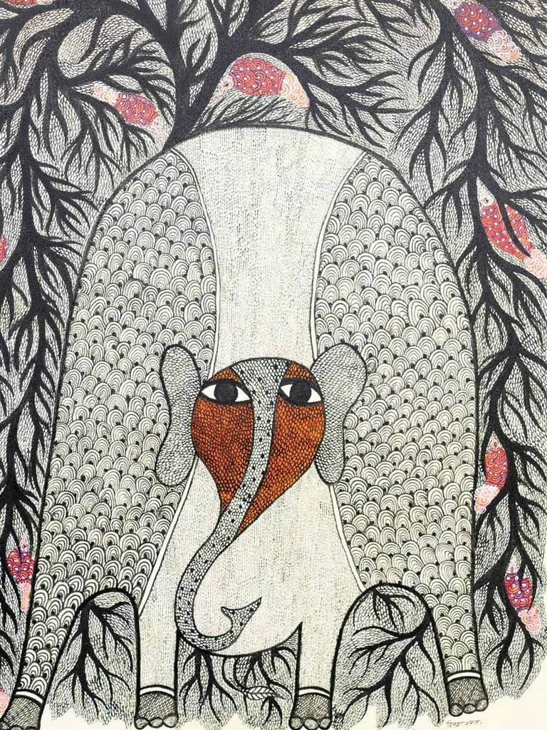 Gond Elephant Painting