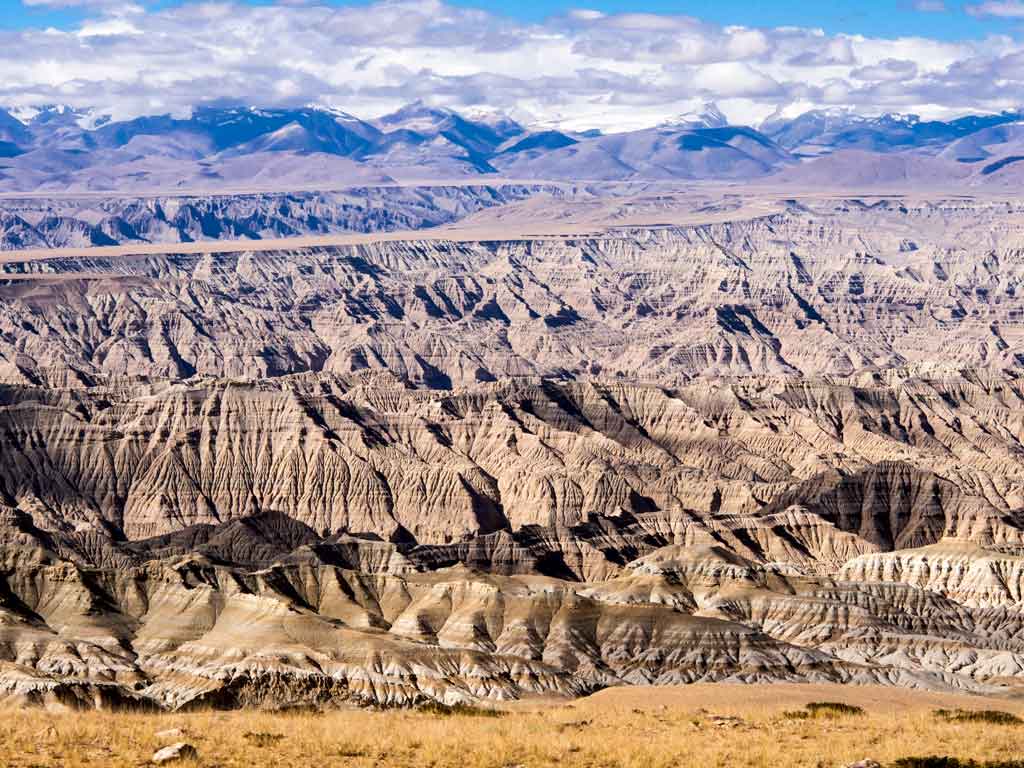 The landscape of Guge, Western Tibet