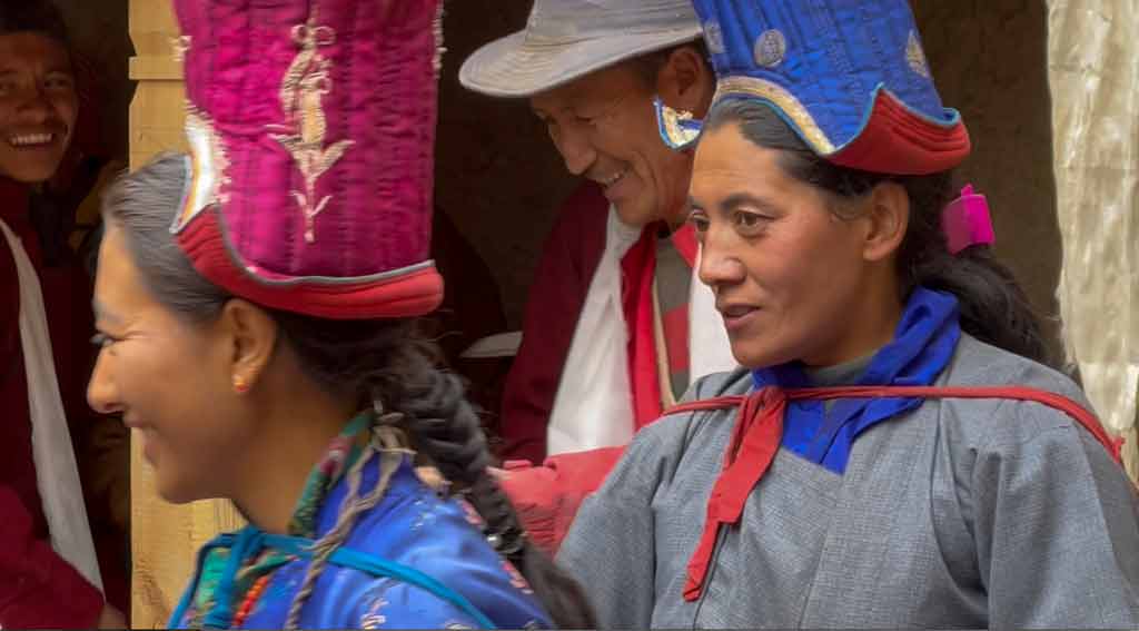 Inaugurating the restored gompa at Photoksar