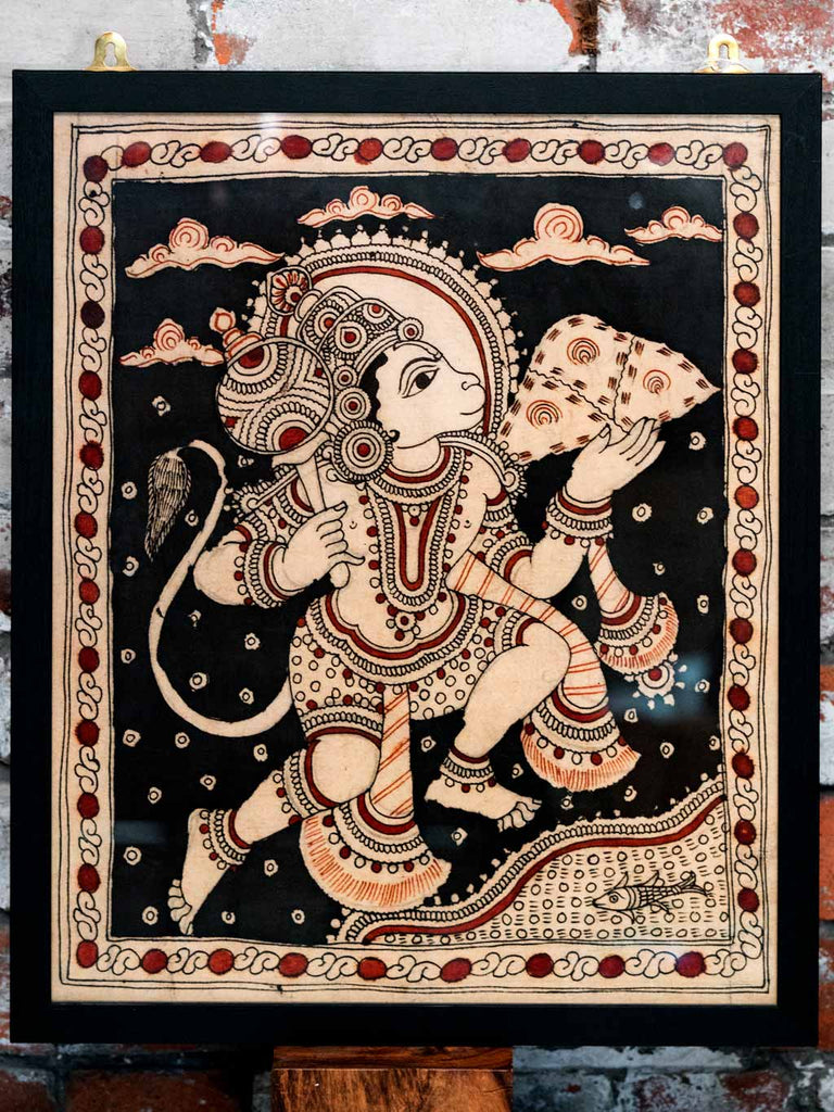 Kalamkari painting of Hanuman