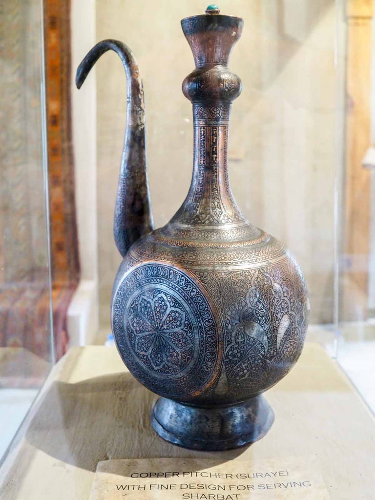 Copper Pitcher in the Central Asia museum in Leh
