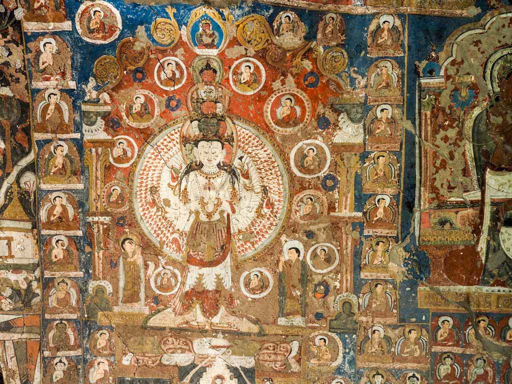 12th Century Buddhist Cave Paintings at Saspol, Ladakh