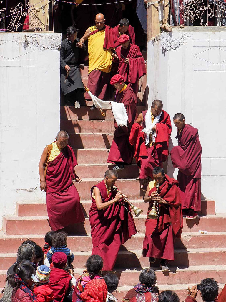 Make way for the Rinpoche, Korzok monastery