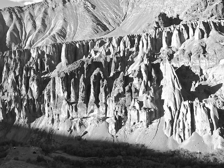 Eroded Landscape, our Campsite bottom Left