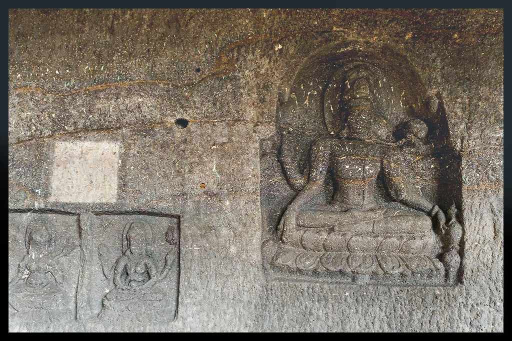 Avalokiteshvara, Green Tara & White Tara, Cave 11, Ellora