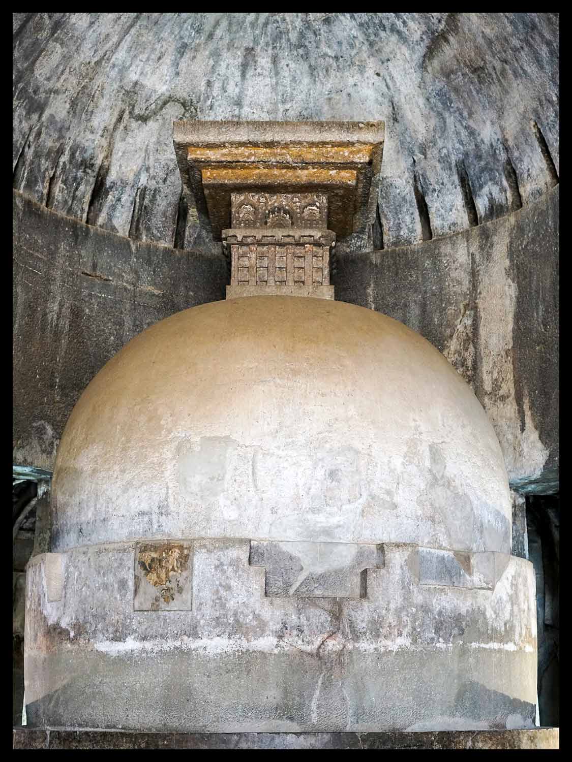 Stupa in Cave 14, Ajanta