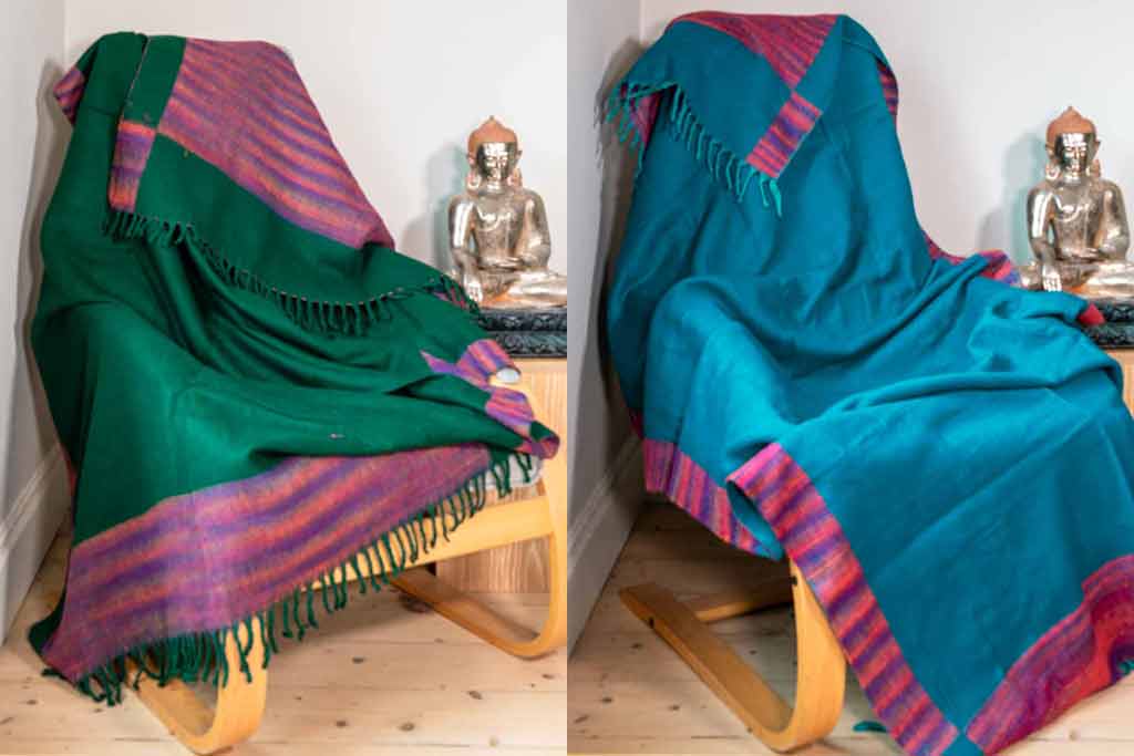 Thick Nepalese blankets