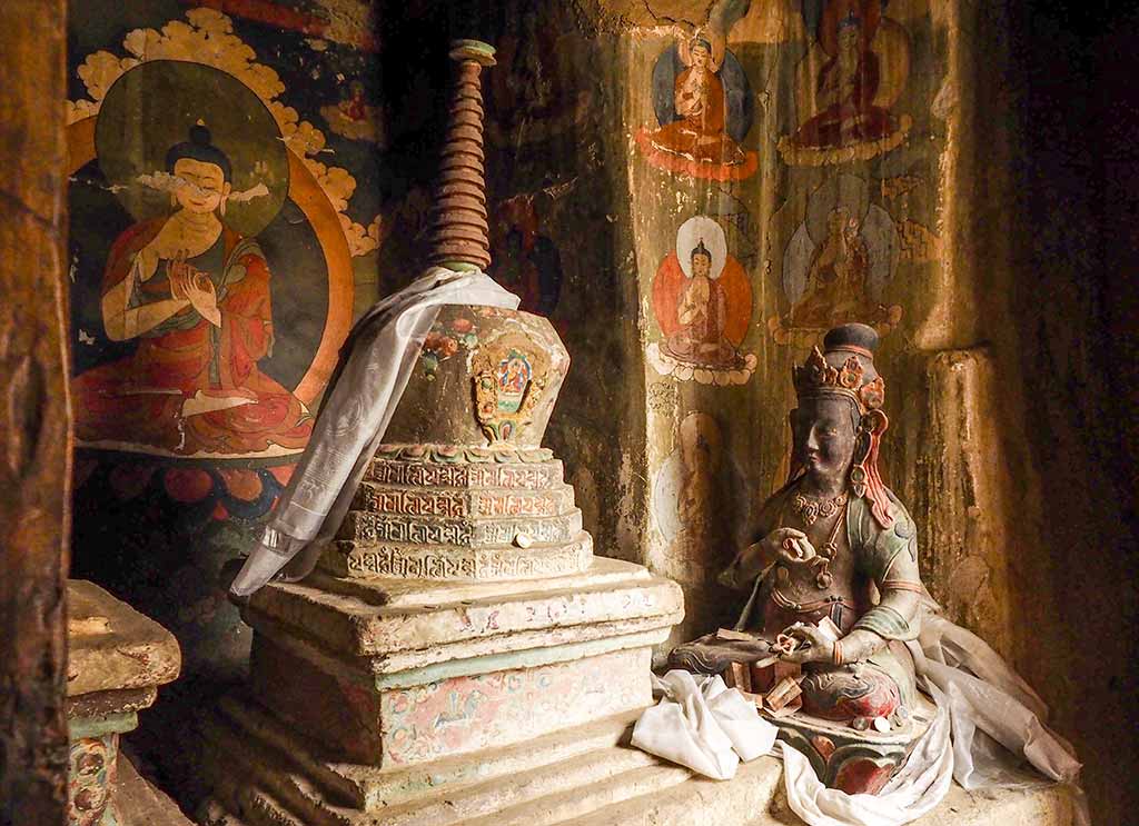 Vajrasattva and Stupa, Lamayuru
