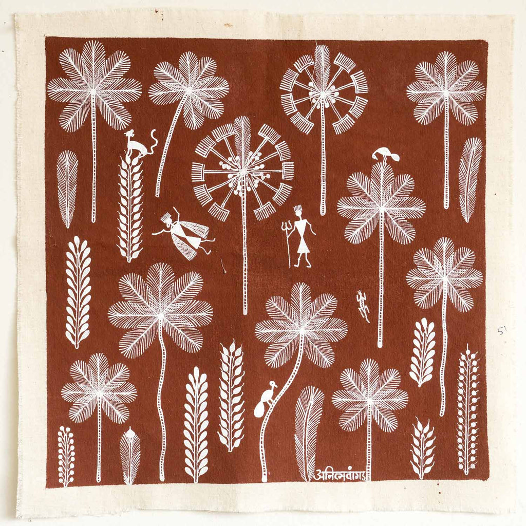 Warli Painting of Exotic Trees