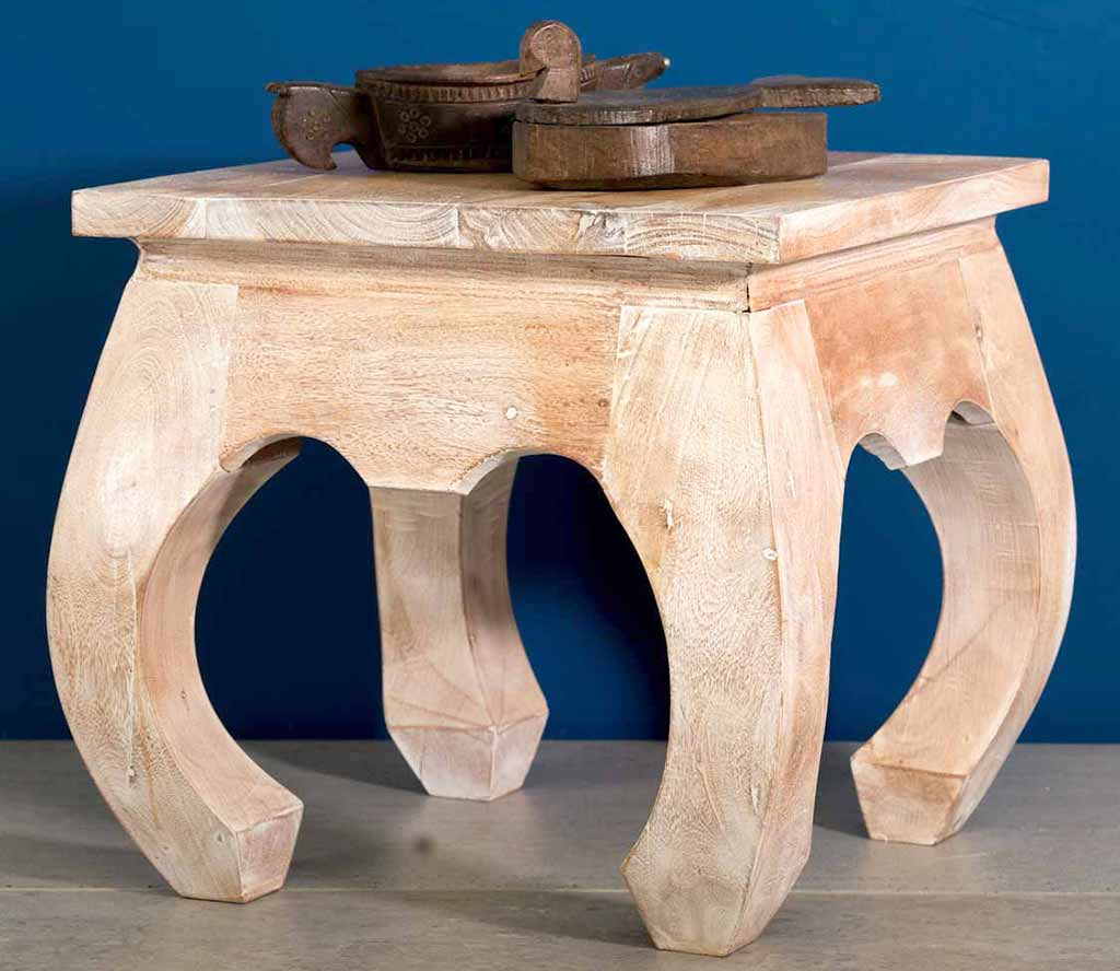White washed Opium Table