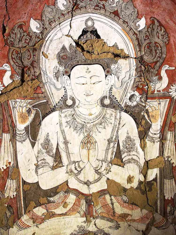 Avalokiteshvara Cave Painting, Mustang Nepal
