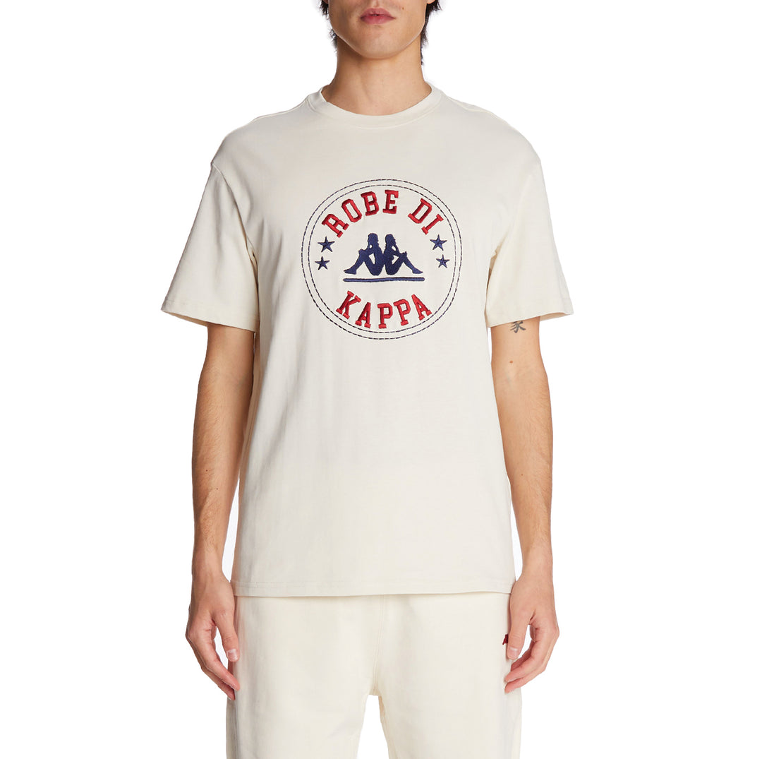 Cream Graphic Crewneck Sweatshirt - Merope - Mens – Kappa USA