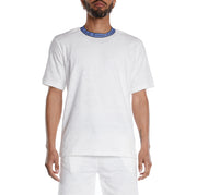 Logo Tape Efro T-Shirt - White Blue