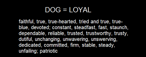 DOG = LOYAL