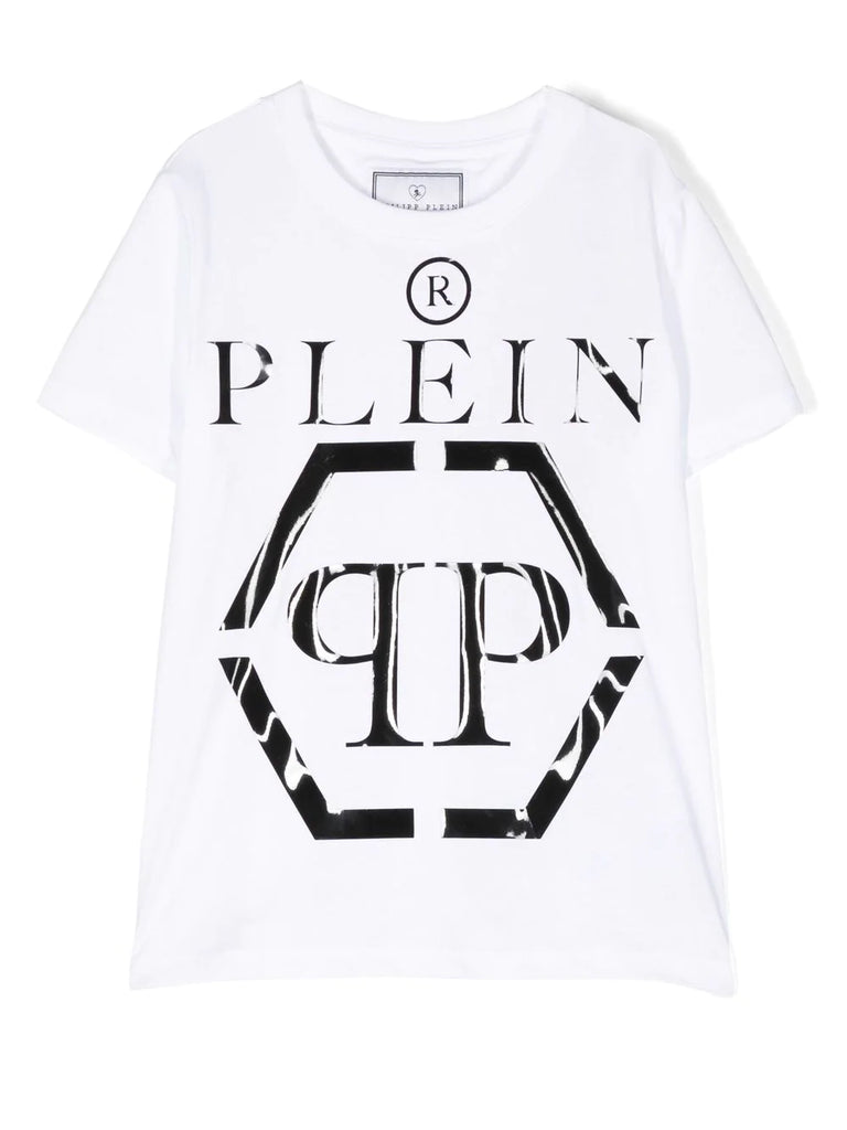 Ropa para niños - camiseta blanca con logo grande Philipp Plein – Modini  Shop