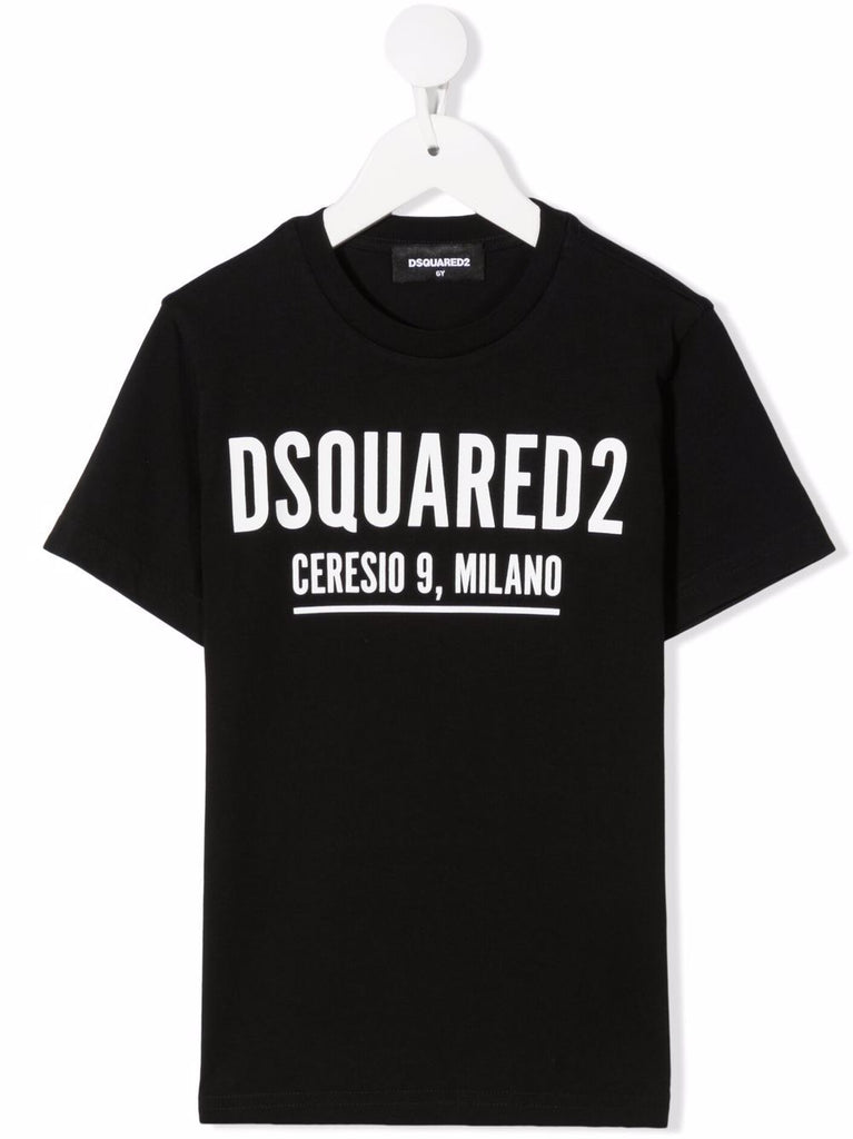 Ropa para niños camiseta negra milano DSQUARED2 – Modini Shop