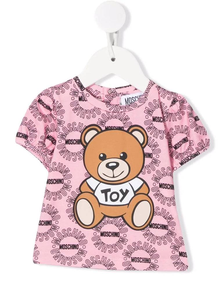 Ropa para niños - Toy rosa para bebé niña con bordado de oso – Modini Shop