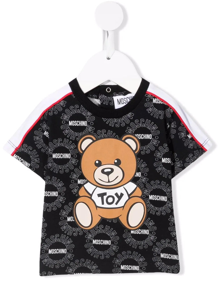 correcto Organizar Solenoide Ropa para niños - camiseta Toy negra para bebé niño con bordado de oso –  Modini Shop