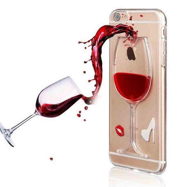 coque iphone 7 verre de vin