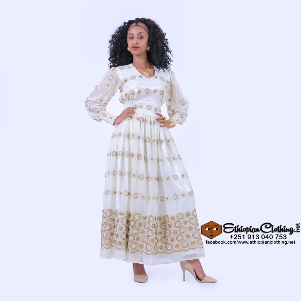 chiffon habesha dress