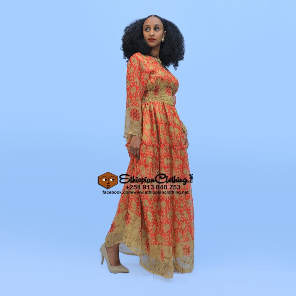 chiffon habesha dress