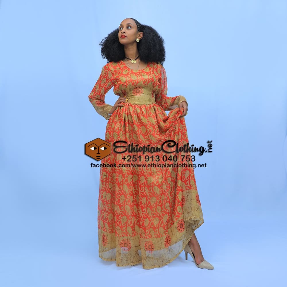 habesha chiffon dress
