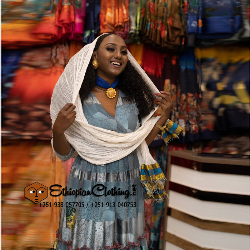 Ethiopian Chiffon Dresses - EthiopianClothing.Net