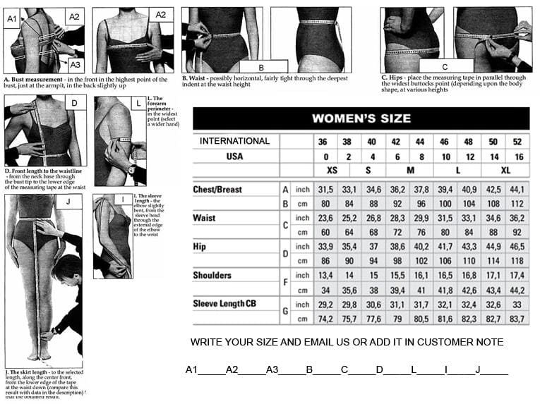 ethiopian clothing measuring guide