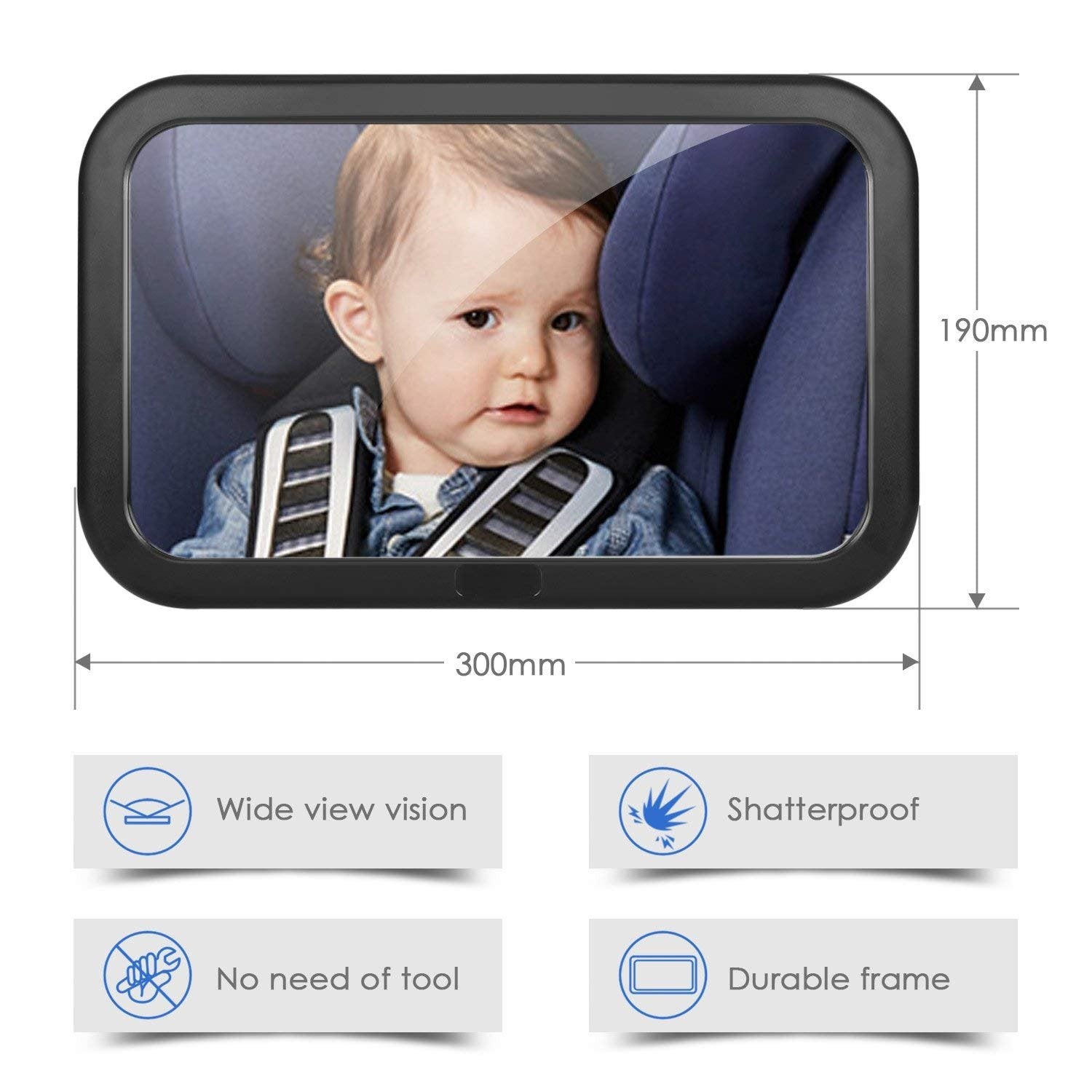 Amzdeal Retroviseur De Surveillance Pour Bebe Miroir Voiture Securite Siege France Confiance