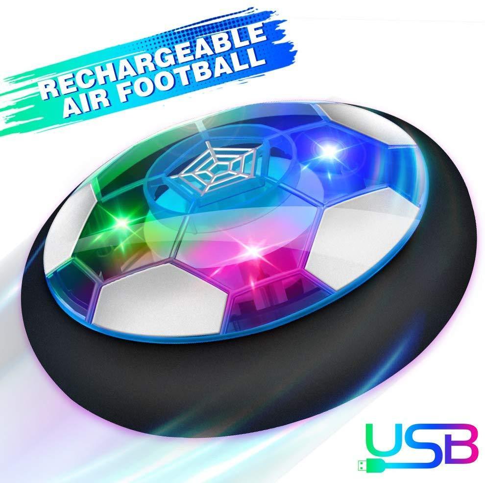 Baztoy Air Power Football Jouet Enfant Ballon De Foot Rechargeable Avec Led Lumiere Hover Soccer Ball Jeux De Foot Cadeau D Anniversaire Pour Garcons Filles Jeux Interieur Exterieur Sport Ball France Confiance