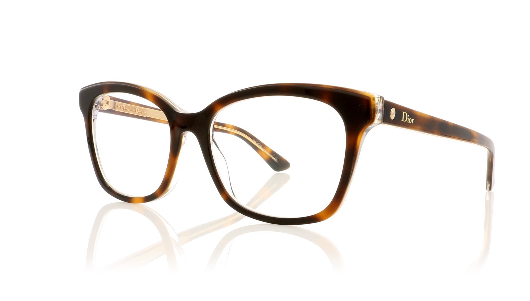 Dior Montaigne 37 G9Q Havana Glasses | OCO