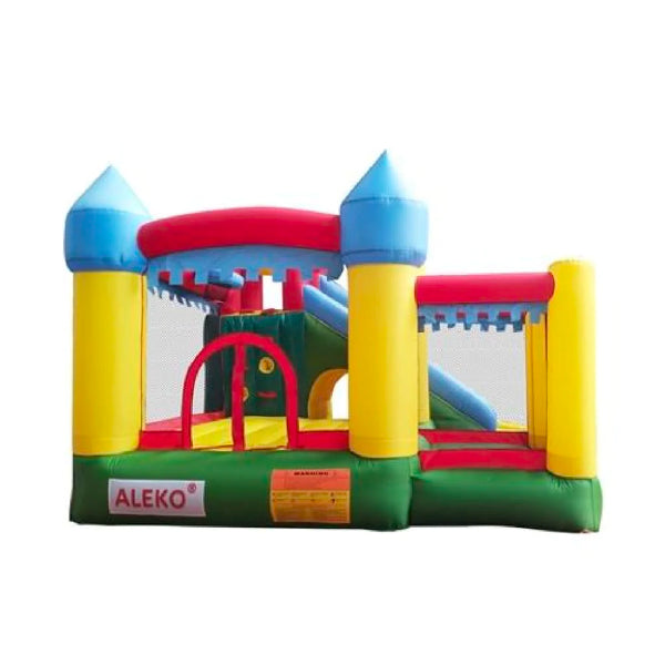 Aleko Commercial Grade Inflatable Fun Slide Bounce House with Ball Pit and Blower