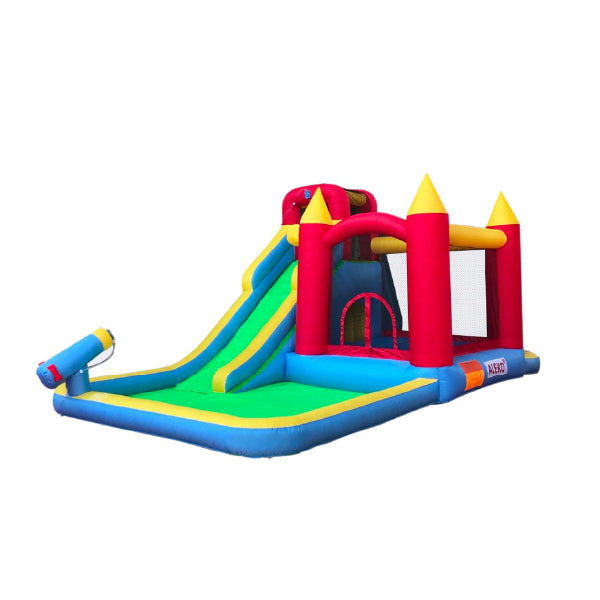 Aleko Inflatable Playtime 6-In-1 Bounce House with Slide, Splash Pool, and Ball Pit