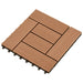 vidaXL 22 pcs Decking Tiles 11.8x11.8 2 sqm WPC Brown 277798 Flooring & Carpets