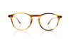 Garrett Leight Hampton 1001 KHT Khaki Tortoise Glasses - Front