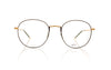 Götti Dago GB-BR Gold Brushed Brown Glasses - Front