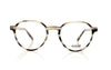 Moscot Les Grey Grey Tortoise Glasses - Front