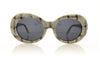 Pagani Botero CJO Ivory Stripped Print Sunglasses - Front