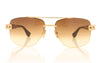 DITA Grand Evo 02 Gold Havana Sunglasses - Front