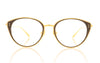 Linda Farrow Alba C1 Gold Glasses - Front