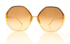 Linda Farrow Alona C22 Gold Sunglasses - Front