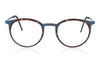 Lindberg Strip 9704 U13 K204 Blue and Tortoise Glasses - Front