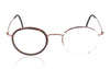 Lindberg 5805 PU12 K204 Tortoise and Copper Glasses - Front