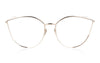 Linda Farrow Neusa C3 Bronze and Silver Glasses - Front