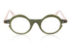 La Brique & La Violette Lip VEC/RS Green and Pink Glasses - Front