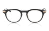 Akoni Gemini GRYGLD Black Glasses - Front