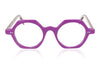 La Brique & La Violette Kiss VL Purple and Transparent Peach Glasses - Front