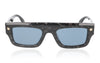 Alexander McQueen AM0427S 003 Black and Grey Tortoise Sunglasses - Front